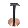 TNK-LBP-01 Round Accent Table Wood Top Single Metal Pole for Sofa