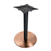 TNK-LBP-01 Round Accent Table Wood Top Single Metal Pole for Sofa